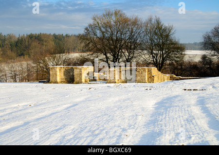 Limetten-Tür bei Rainau-Dalkingen Stockfoto