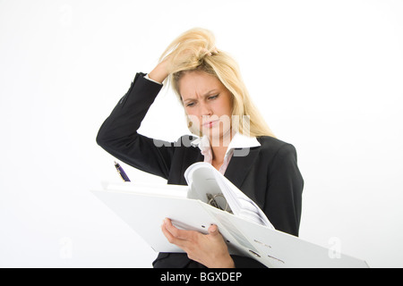 Aufreißen der Haare Stockfoto