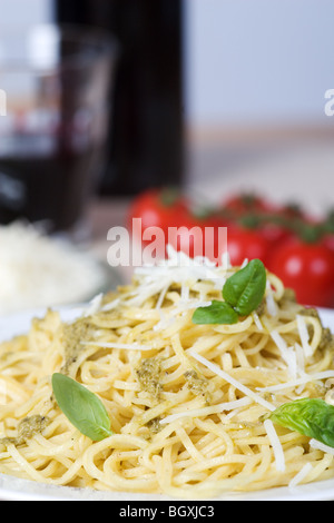 Spaghetti-Tiefe Stockfoto