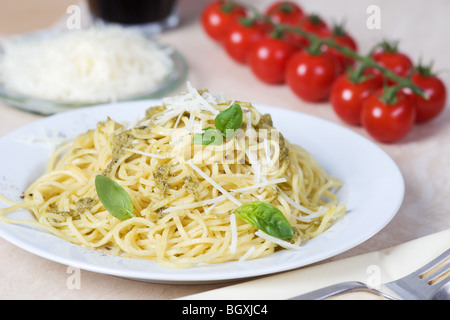 Tomatenspaghetti Stockfoto