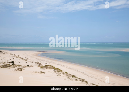 Leeren Strand auf Bazaruto Island, Mosambik, Ost-Afrika Stockfoto