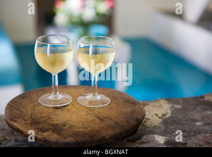Weißwein Stockfoto