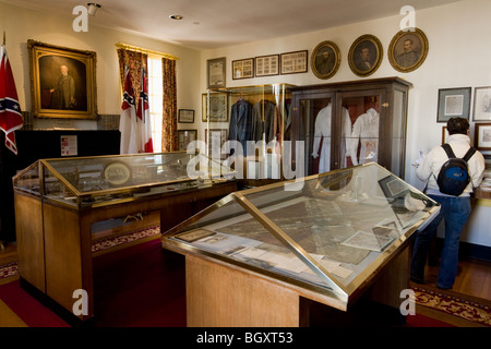 Erste weiße Haus der Konföderation, Interieur, Montgomery, Alabama Stockfoto