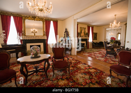 Erste weiße Haus der Konföderation, Interieur, Montgomery, Alabama Stockfoto