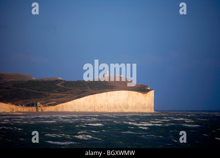 Belle Tout Leuchtturm auf die 7 Schwestern weiße Kreide Klippen South Downs National Park Sussex Ärmelkanal England UK Stockfoto