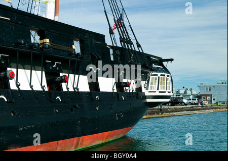 USS Constitution in Charlestown Navy Yard Stockfoto