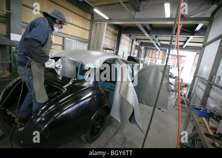 Mitsuoka Auto Fabrik und Produktion Linien, in der Nähe von Toyama, Japan, Mittwoch, 14. November 2007. Stockfoto