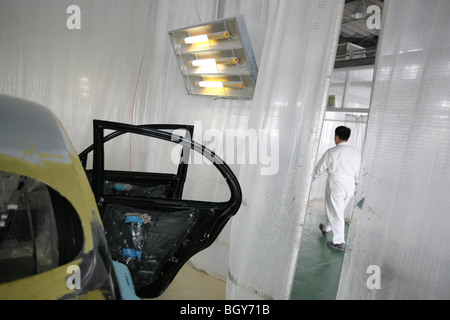 Mitsuoka Auto Fabrik und Produktion Linien, in der Nähe von Toyama, Japan, Mittwoch, 14. November 2007. Stockfoto