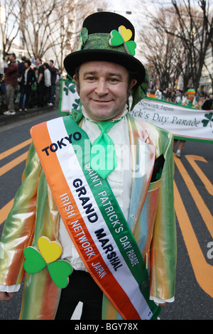 St. Patricks Day Parade, Omotesando, Tokio, Japan, Sonntag, 16. März 2008. Stockfoto