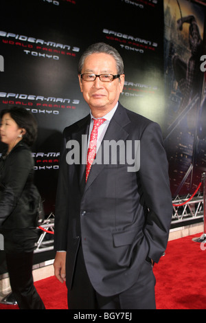 "SPIDERMAN 3" Welt-PREMIERE, Tokio, JAPAN, Apr. Montag 16. 2007. Nobuyuki Idei, ehemaliger CEO von Sony Stockfoto