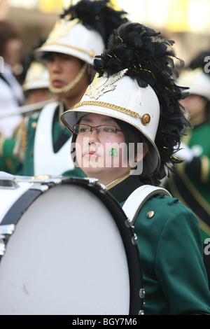 St. Patricks Day Parade, Omotesando, Tokio, Japan, Sonntag, 16. März 2008. Stockfoto