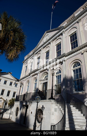 Charleston Rathaus befindet sich an der Ecke der Meeting Street und Broad Street, Charleston, South Carolina, Vereinigte Staaten Stockfoto