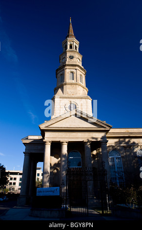 St. Philip es Episcopal Church, Church Street, Charleston, South Carolina, Vereinigte Staaten von Amerika. Stockfoto