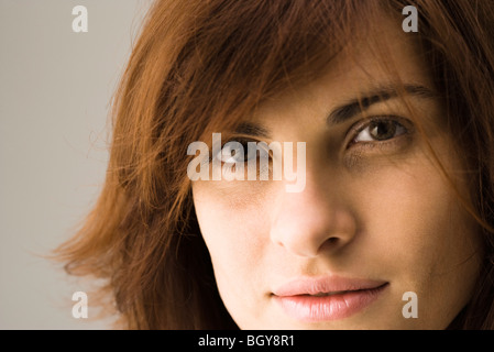 Junge Frau, close-up Stockfoto