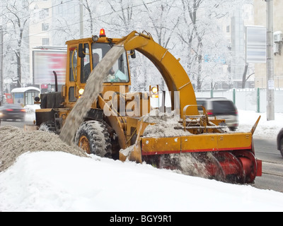 Schneepflug Stockfoto