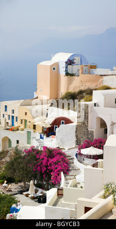 Dorf Oia Panorama Stockfoto