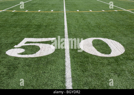 50-Yard-Linie Stockfoto