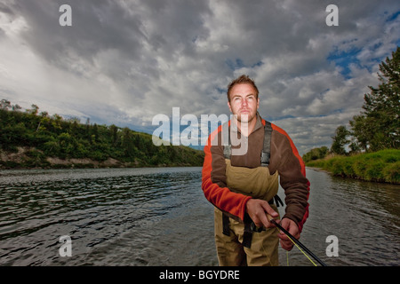 Fliegenfischer Stockfoto