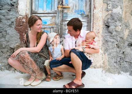 Familie im freien Stockfoto
