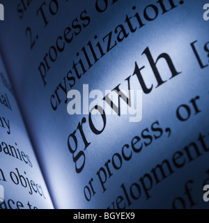 Wörter im Wörterbuch Stockfoto