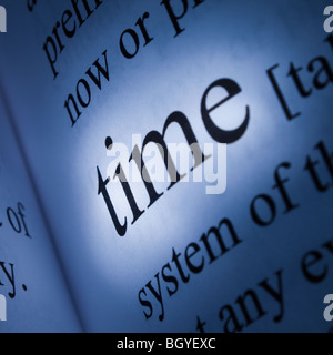 Wörter im Wörterbuch Stockfoto