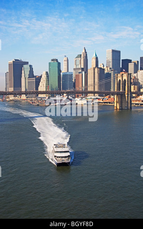 Boot und Stadtbild Stockfoto