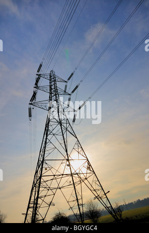 Strommasten Stockfoto