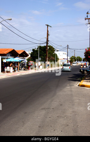 NOSTALGISCHES BILD KÜSTENDORF MARMARI AUF DER GRIECHISCHEN INSEL KOS. 2009 Stockfoto