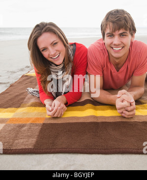 Paar am Strand Stockfoto