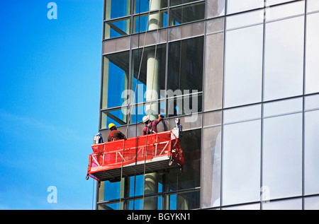 Fensterputzer Stockfoto