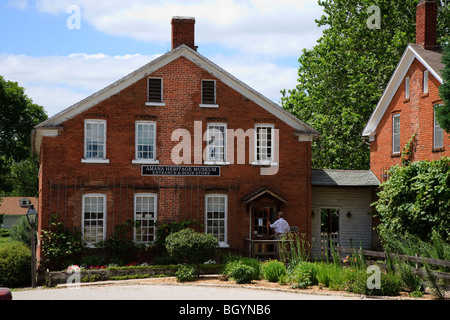 Heimatmuseum und Buch speichern bei Amana Colonies, Iowa, USA Stockfoto