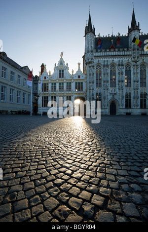 Das Rathaus und der alten Hofhaltung Rekord Büro in Burg Quadrat Stockfoto