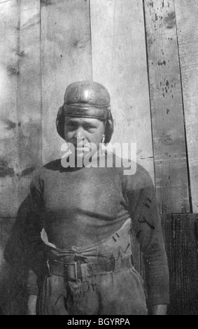 Porterville Highschool-Football-Spieler aus den 1920er Jahren. Stockfoto