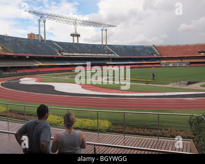 Fußball-Stadion Morumbi in Sao Paulo, die für den World Cup verwendet werden Stockfoto