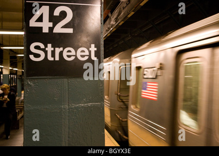 u-Bahnstation 42nd Street, New York City, USA Stockfoto