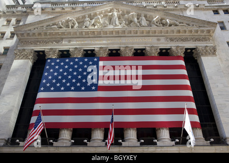 Der New Yorker Börse, New York City, USA Stockfoto