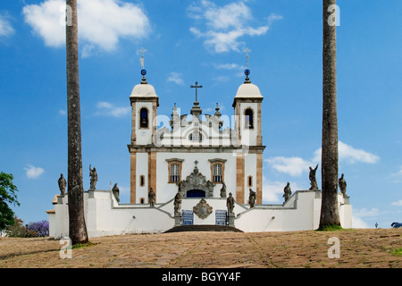 Santuario Senhor Bom Jesus de Matosinhos. Gebaut zwischen 1758 und 1771. Das Hotel liegt in Congonhas Campo, Minas, Brasilien Stockfoto