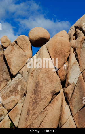 Granit Felsformationen in Joshua Tree Nationalpark, Kalifornien. Stockfoto