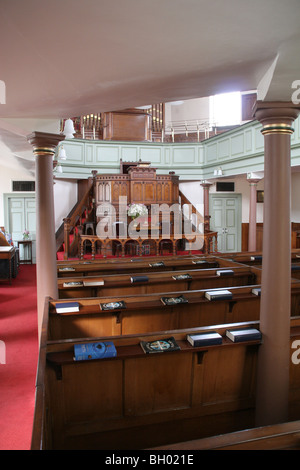 Die achteckige Kapelle der Methodisten in Heptonstall, West Yorkshire UK, mit Links zu John Wesley. Stockfoto