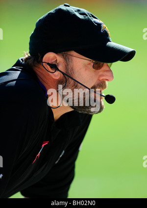 Brad Childress Cheftrainer der Minnesota Vikings Stockfoto