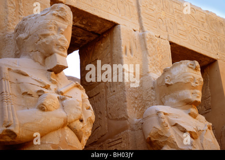 Das Ramesseum in uralten Tempelkomplex von Karnak in der Nähe von Luxor im Niltal in Ägypten gewidmet Ramses der große Stockfoto