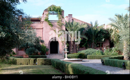 Marokkanische Haus am Stadtrand von Marrakesch Stockfoto