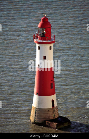 Beachy Head Lighthouse weiße Kreide Klippen Sussex Ärmelkanal England UK Stockfoto