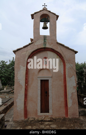 Sveti Nikola, Nikolaus Pre-romanische Kirche, Kolocep, Süd-Dalmatien Kroatien eines der Elaphiten oder Elafiti Inseln Stockfoto