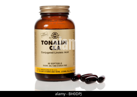 CLA (konjugierte Linolsäure) von Tonalin, eine Nahrungsergänzungsmittel zur Gewichtsreduktion (Fatburner) Stockfoto