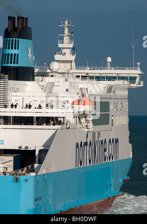 Norfolkline Fähre. Stockfoto