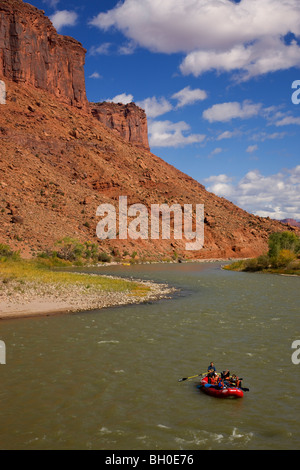 Rafting auf dem Colorado River, in der Nähe von Moab, Utah. Stockfoto