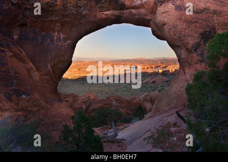 Partition Arch, Devils Garden, Arches-Nationalpark, Moab, Utah. Stockfoto