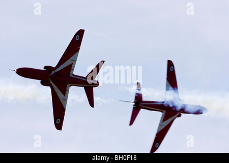 Die roten Pfeile auf RAF Leuchars Airshow 2009, Fife, Schottland Stockfoto