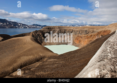 Die geothermische Krater Viti im Hochland von Island Stockfoto